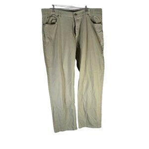 Iron Co Stretch Straight Leg Chino Pant High Rise Solid Brown Men,s Size Large